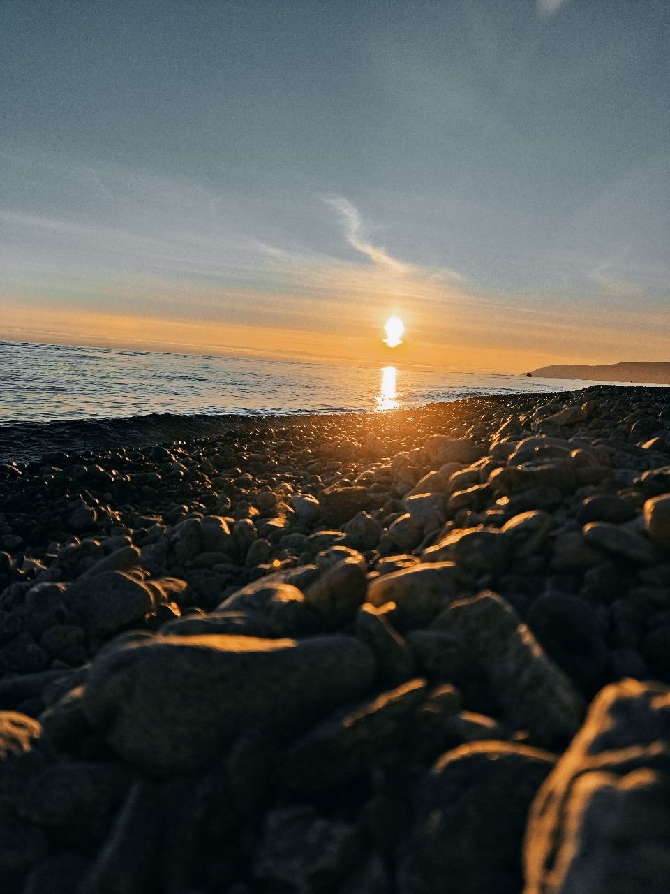 sun on the stones